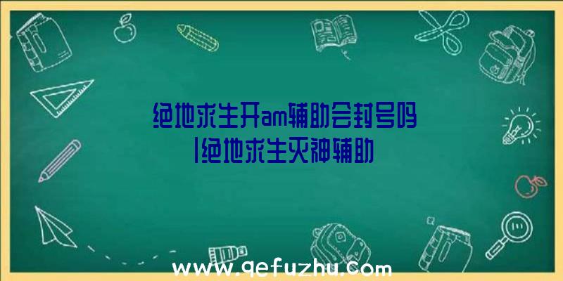 「绝地求生开am辅助会封号吗」|绝地求生灭神辅助